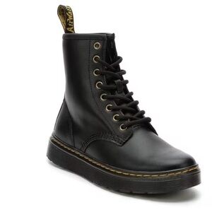 Dr. Martens Zavala Combat Boot in black leather
